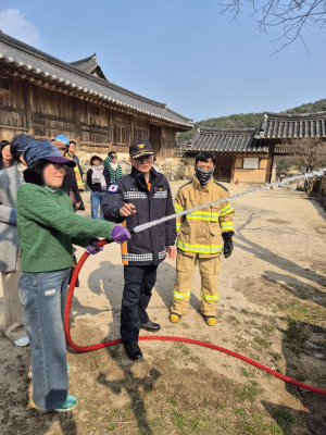 경주소방서, 양동민속마을에서 ‘체험형 소방안전교육’ 실시
